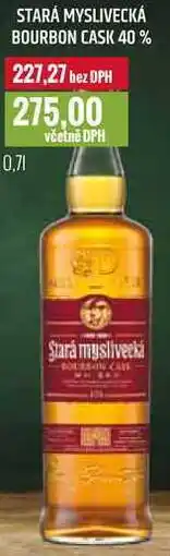 Ratio STARÁ MYSLIVECKÁ BOURBON CASK 40% 0,7l nabídka