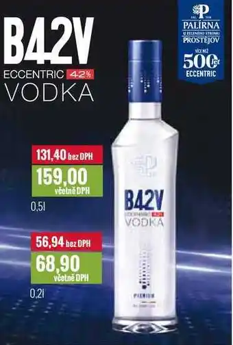 Ratio B42V ECCENTRIC 42% VODKA 0,2l, 0,5l nabídka