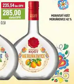 Ratio MORAVSKÝ KOŠT MERUŇKOVICE 42% 0,5l nabídka