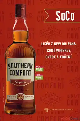 Ratio SOUTHERN COMFORT 0,7l, 1l nabídka
