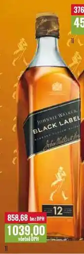 Ratio JOHNNIE WALKE BLACK LABEL 1l nabídka
