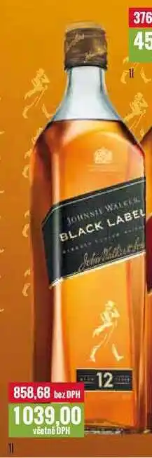 Ratio JOHNNIE WALKE BLACK LABEL 1l nabídka