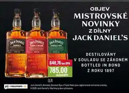Ratio Jack Daniel's, Bonded, Bonded Rye a Triple Mash 0,7l nabídka