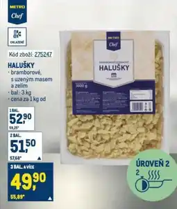 Makro Halušky nabídka