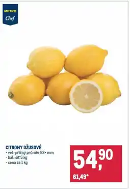 Makro Citrony džusové nabídka