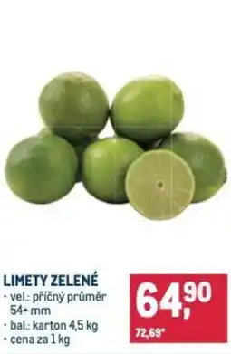 Makro Limety zelené nabídka