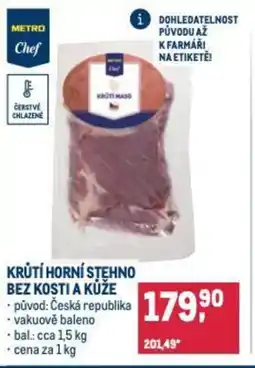 Makro Krůtí horní stehno bez kosti a kůže nabídka