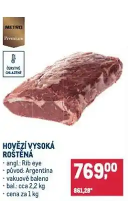 Makro Hovězí vysoká roštěná nabídka