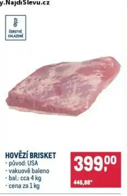 Makro Hovězí brisket nabídka