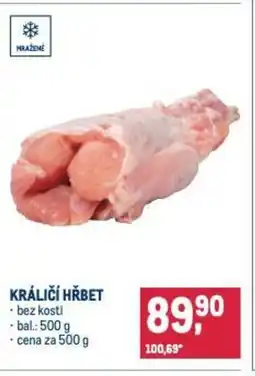Makro Králičí hřbet nabídka