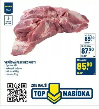Makro Vepřová plec bez kosti nabídka