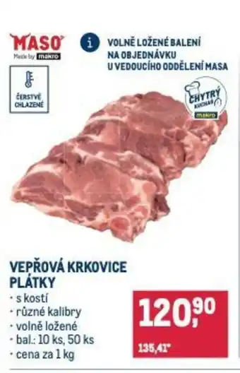 Makro Vepřová krkovice plátky nabídka