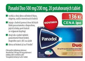 Lékárny IPC Panadol Duo nabídka