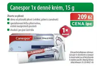 Lékárny IPC Canespor 1x denně krém nabídka