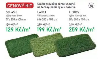Vesna Umělé travní koberce vhodné na terasy, balkóny a k bazénu. nabídka