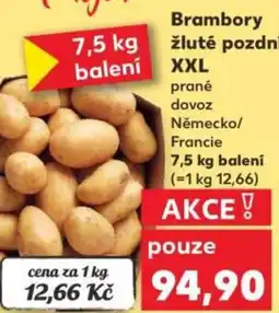 Kaufland Brambory žluté pozdní XXL nabídka