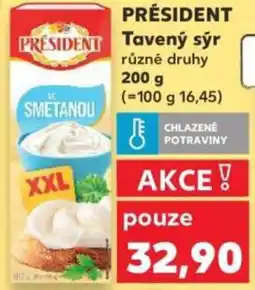 Kaufland PRESIDENT Tavený sýr nabídka