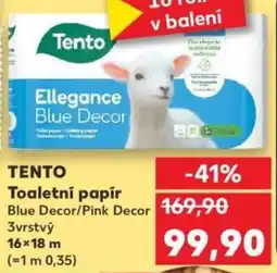 Kaufland TENTO Toaletní papír nabídka