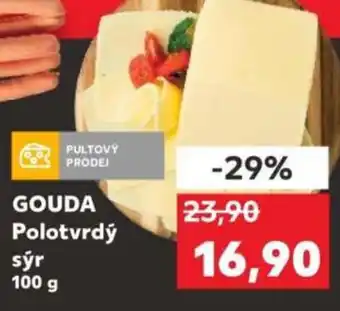Kaufland GOUDA Polotvrdý sýr nabídka