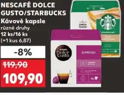 Kaufland NESCAFÉ DOLCE GUSTO/STARBUCKS Kávové kapsle nabídka
