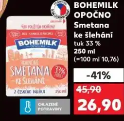 Kaufland BOHEMILK OPOČNO Smetana ke šlehání nabídka