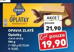 Kaufland OPAVIA ZLATÉ Oplatky nabídka