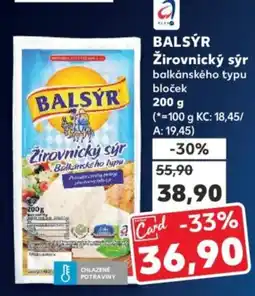 Kaufland BALSÝR Žirovnický sýr nabídka