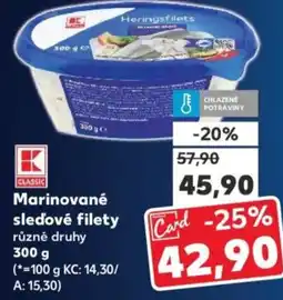 Kaufland Marinované sledové filety nabídka
