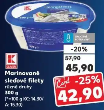 Kaufland Marinované sledové filety nabídka