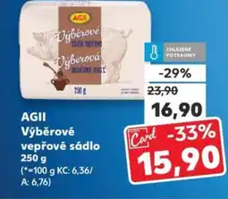 Kaufland AGII Výběrové vepřové sádlo nabídka