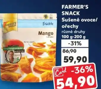 Kaufland FARMER'S SNACK Sušené ovoce/ ořechy nabídka