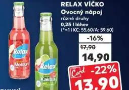 Kaufland RELAX VÍČKO Ovocný nápoj nabídka