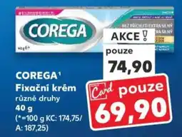 Kaufland COREGA Fixační krém nabídka