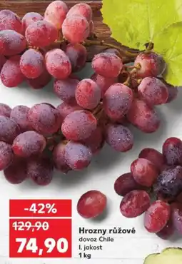 Kaufland Hrozny růžové nabídka