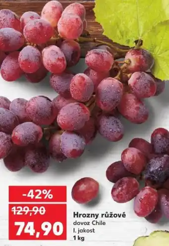 Kaufland Hrozny růžové nabídka