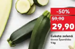 Kaufland Cuketa zelená nabídka