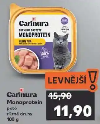 Kaufland Carnura Monoprotein paté nabídka