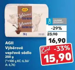 Kaufland AGII Výběrové vepřové sádlo 250 g nabídka