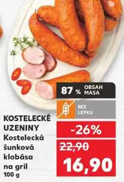 Kaufland Kostelecká šunková klobása na gril nabídka