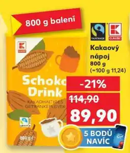Kaufland Kakaový nápoj nabídka