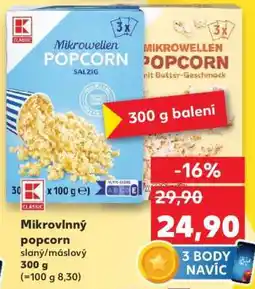 Kaufland Mikrovlnný popcorn nabídka