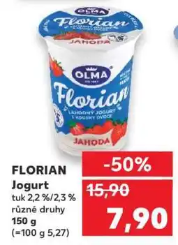 Kaufland Florian jogurt nabídka