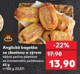 Kaufland Anglická bagetka se slaninou a sýrem nabídka