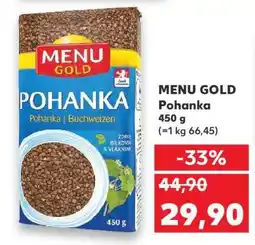 Kaufland Menu Gold pohanka nabídka