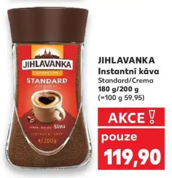 Kaufland JIHLAVANKA instantní káva nabídka
