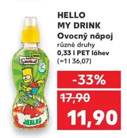 Kaufland Hello My Drink nabídka