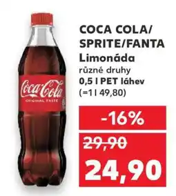 Kaufland COCA COLA / SPRITE / FANTA nabídka