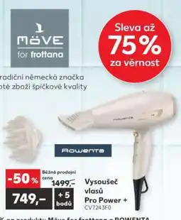 Kaufland Vysoušeč vlasů Pro Power + CV7243F0 nabídka