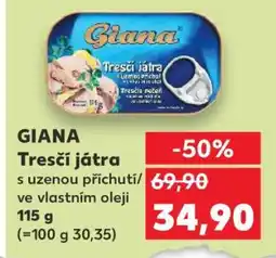 Kaufland Giana Tresčí játra • nabídka