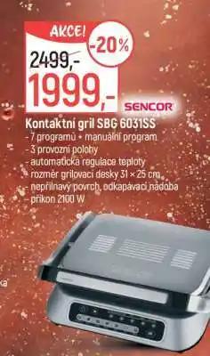 Globus Kontaktní gril SBG 6031SS nabídka